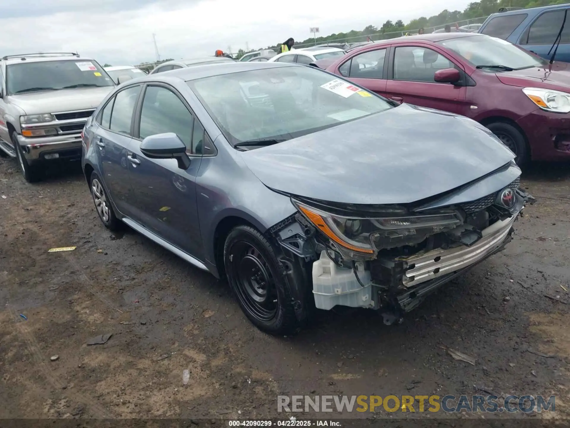 1 fotografías del automóvil dañado 5YFEPRAE7LP141612 TOYOTA COROLLA 2020