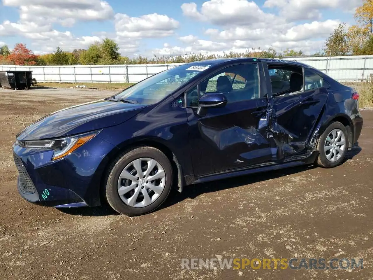 1 fotografías del automóvil dañado 5YFEPRAE7LP143666 TOYOTA COROLLA 2020