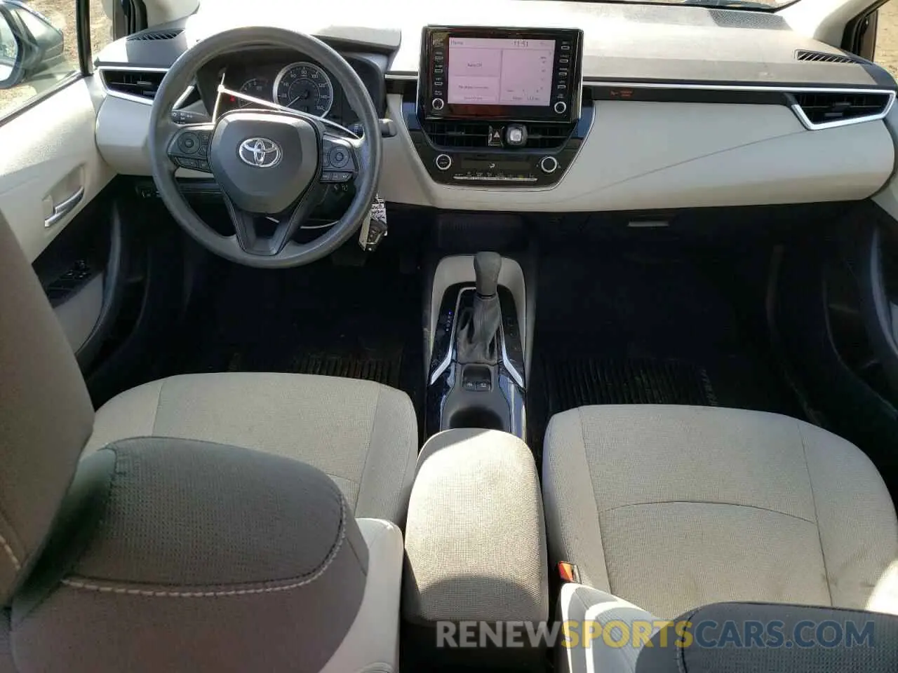8 fotografías del automóvil dañado 5YFEPRAE7LP143666 TOYOTA COROLLA 2020