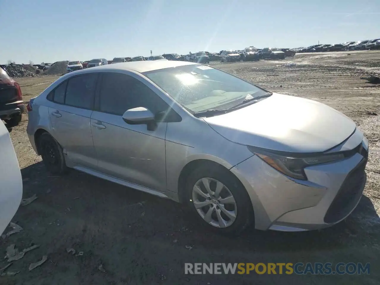 4 fotografías del automóvil dañado 5YFEPRAE7LP145143 TOYOTA COROLLA 2020