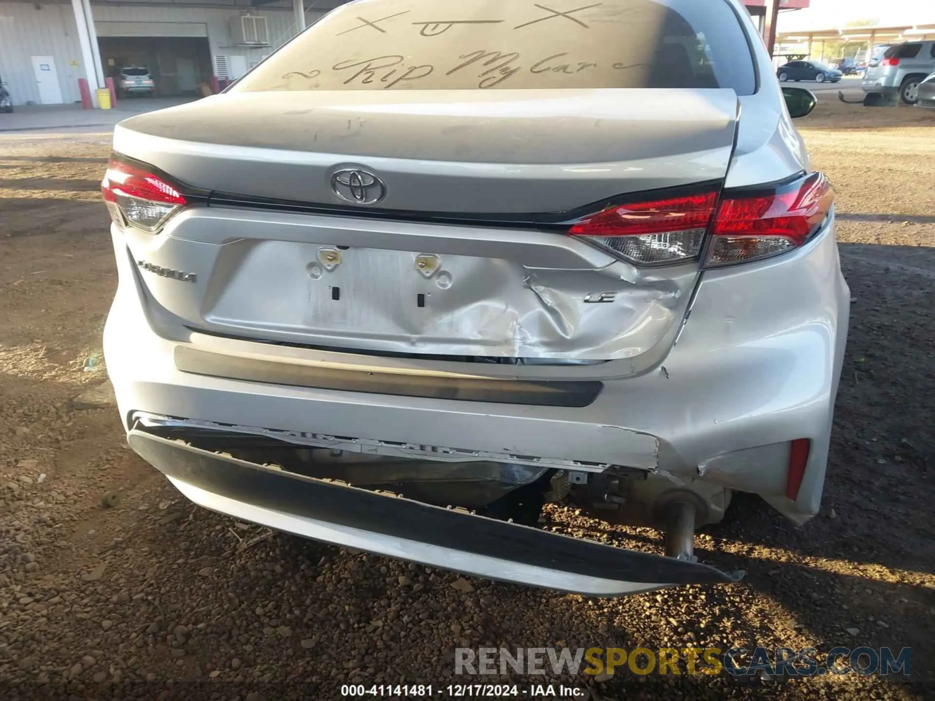 6 fotografías del automóvil dañado 5YFEPRAE7LP146051 TOYOTA COROLLA 2020