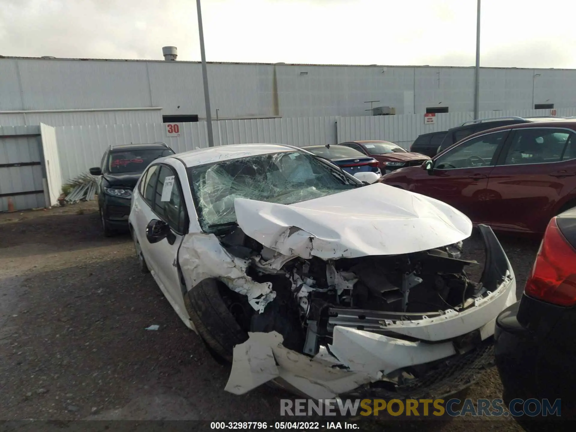 1 fotografías del automóvil dañado 5YFEPRAE8LP023701 TOYOTA COROLLA 2020
