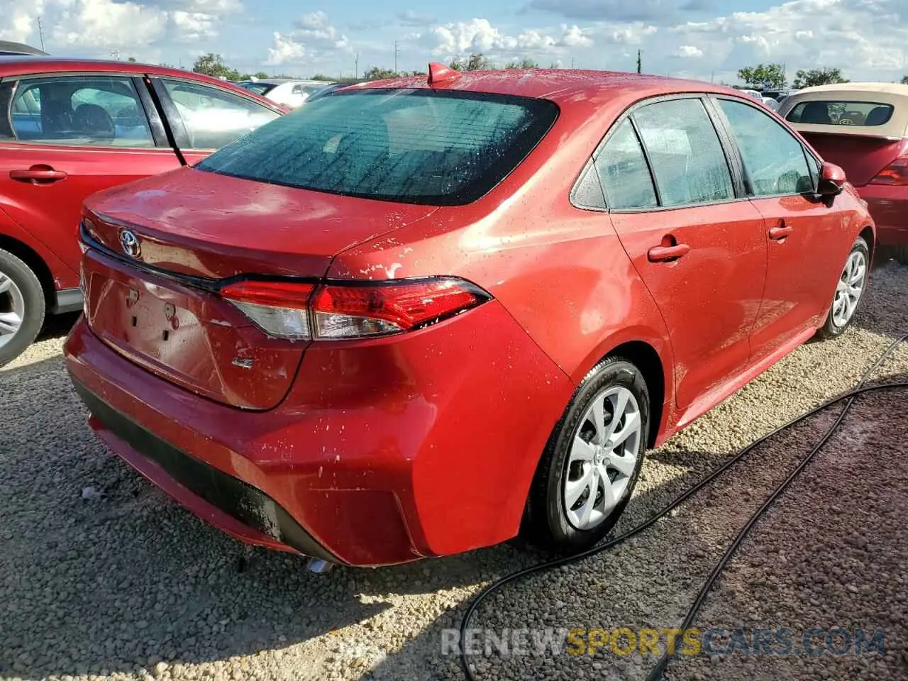4 fotografías del automóvil dañado 5YFEPRAE8LP025626 TOYOTA COROLLA 2020