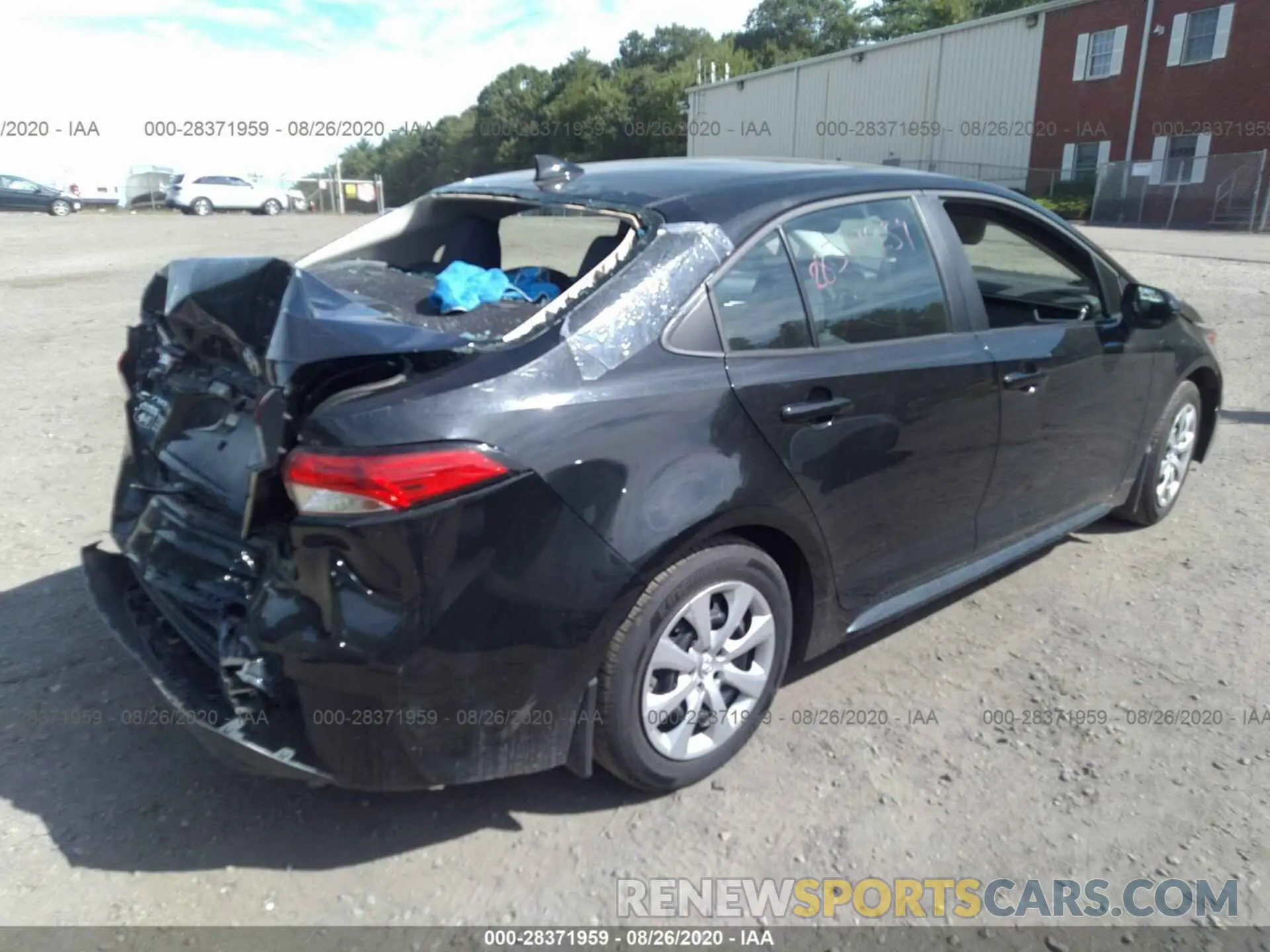 4 fotografías del automóvil dañado 5YFEPRAE8LP031314 TOYOTA COROLLA 2020