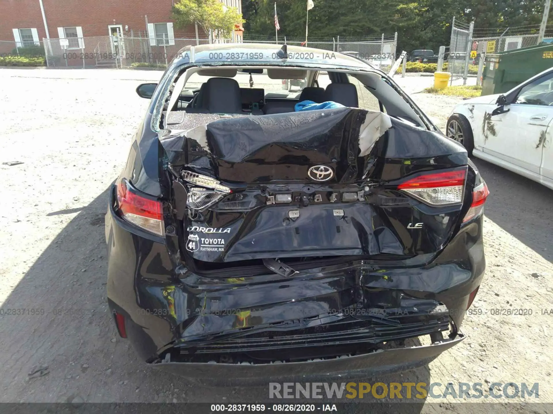6 fotografías del automóvil dañado 5YFEPRAE8LP031314 TOYOTA COROLLA 2020
