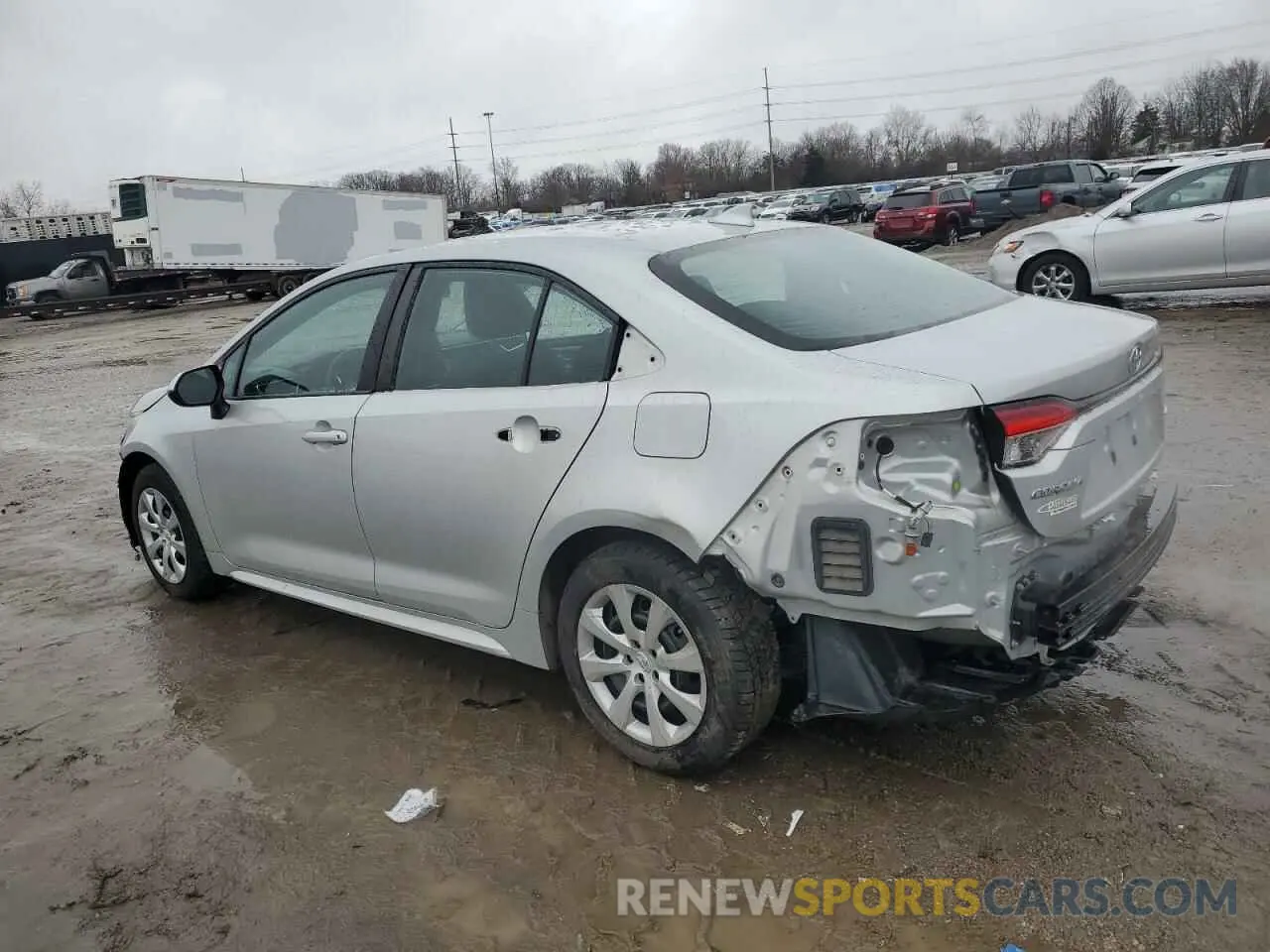 2 fotografías del automóvil dañado 5YFEPRAE8LP033192 TOYOTA COROLLA 2020