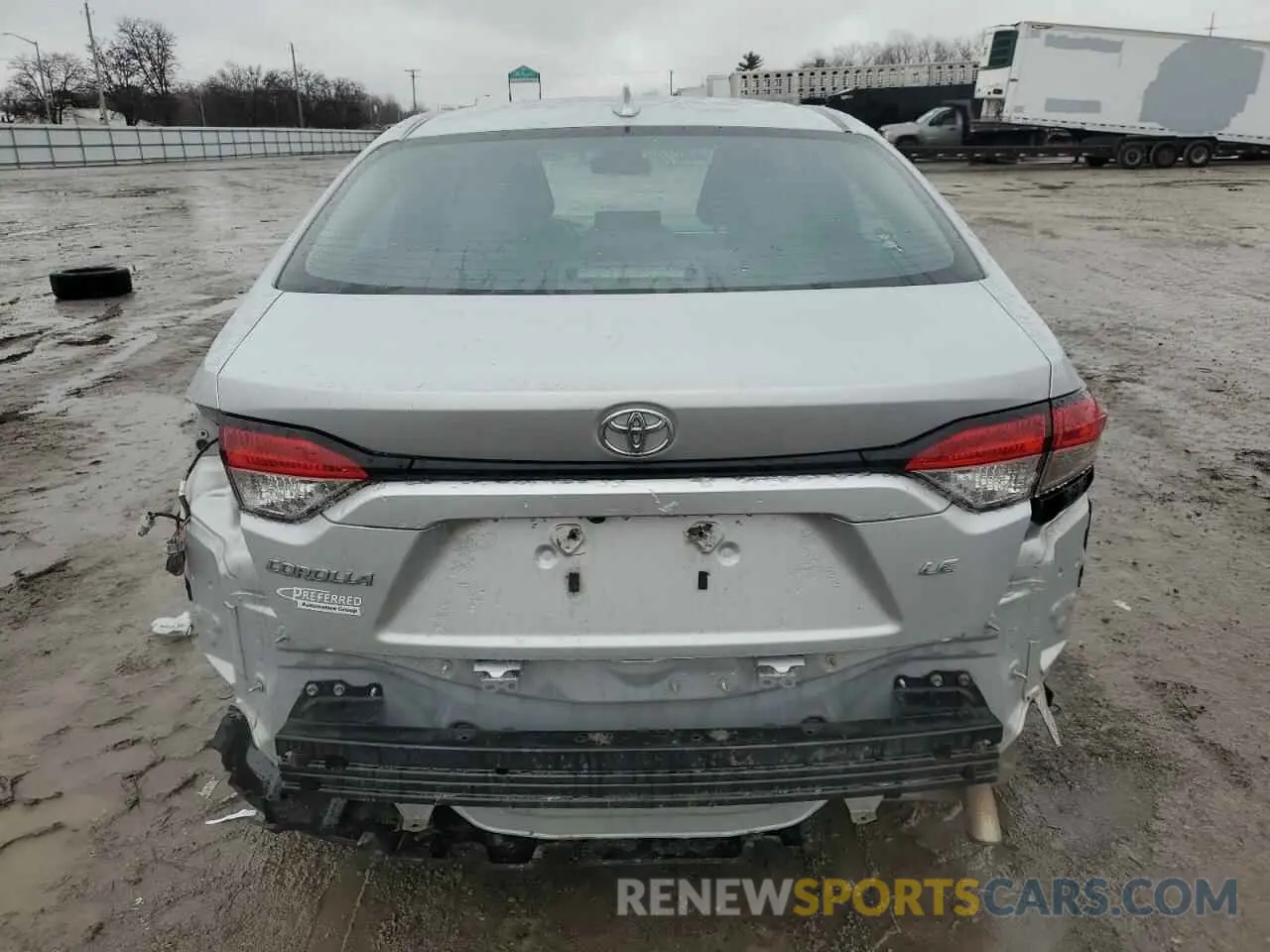 6 fotografías del automóvil dañado 5YFEPRAE8LP033192 TOYOTA COROLLA 2020