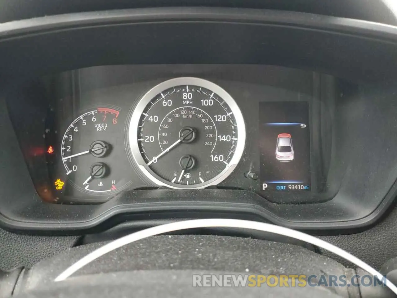 9 fotografías del automóvil dañado 5YFEPRAE8LP033192 TOYOTA COROLLA 2020