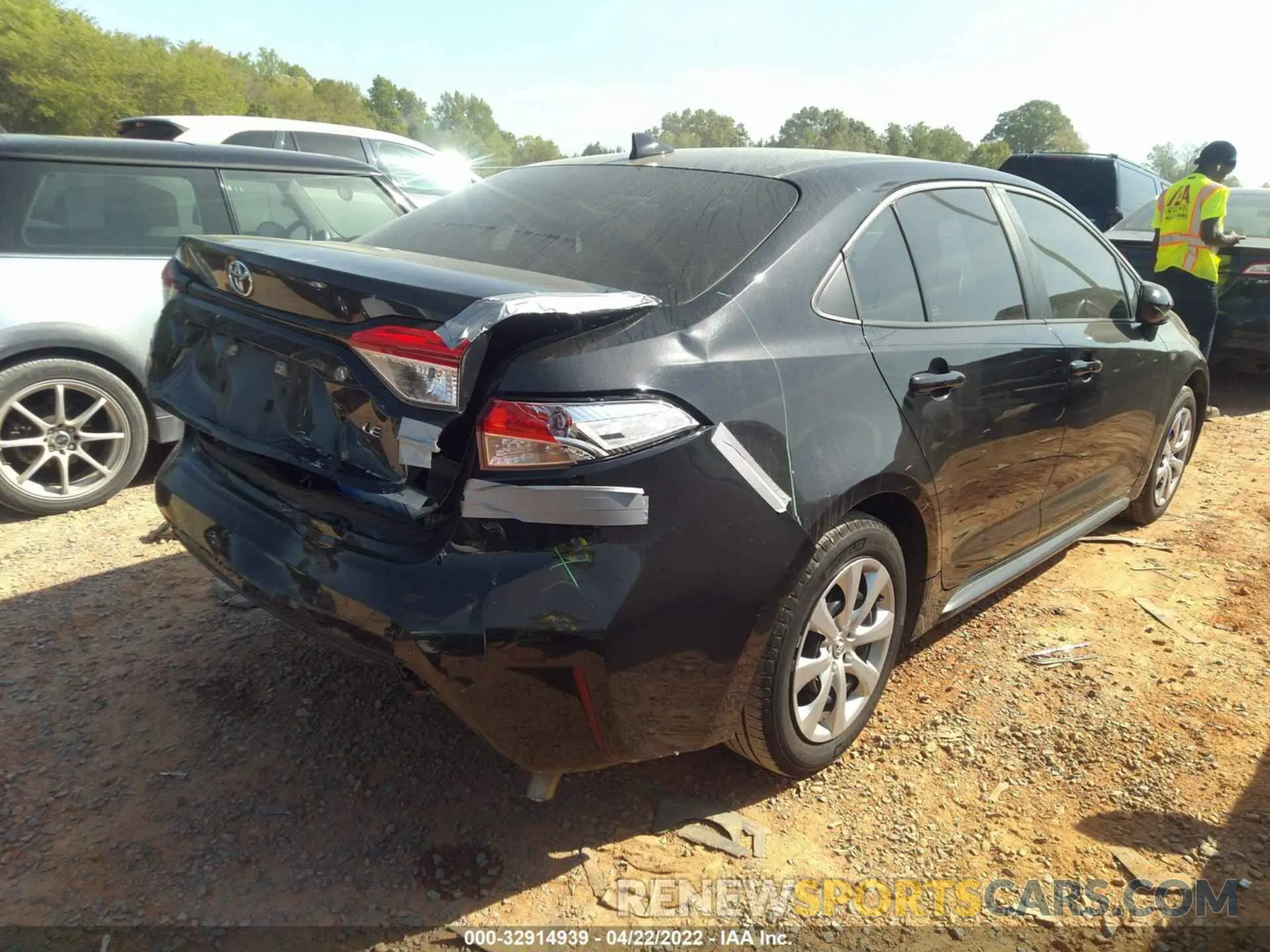 4 fotografías del automóvil dañado 5YFEPRAE8LP033466 TOYOTA COROLLA 2020