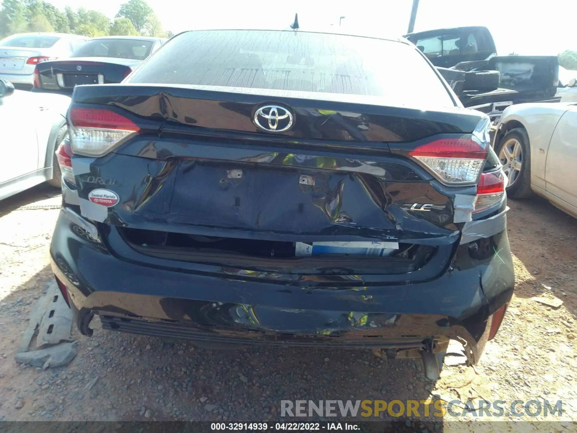 6 fotografías del automóvil dañado 5YFEPRAE8LP033466 TOYOTA COROLLA 2020