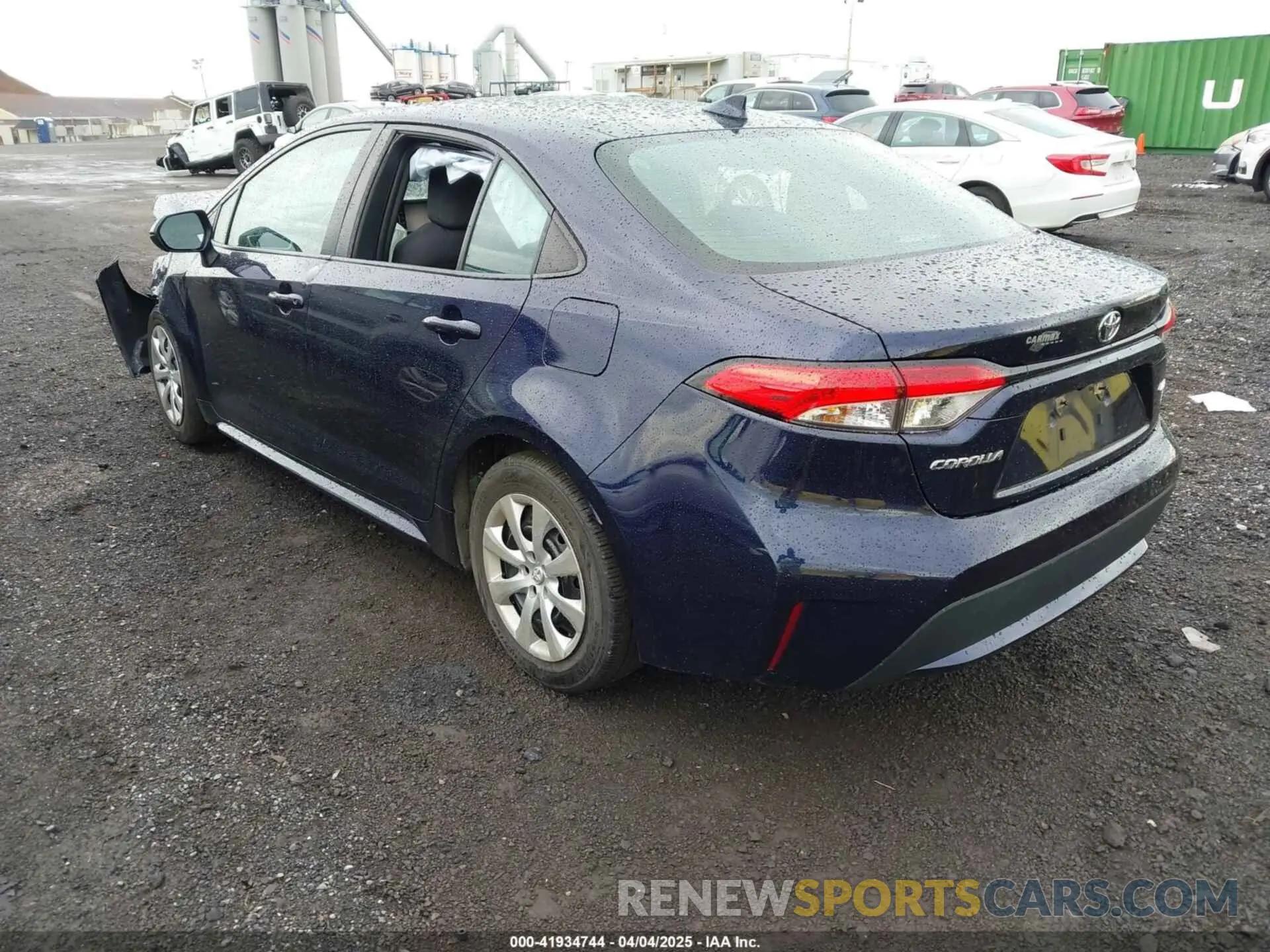 3 fotografías del automóvil dañado 5YFEPRAE8LP038893 TOYOTA COROLLA 2020