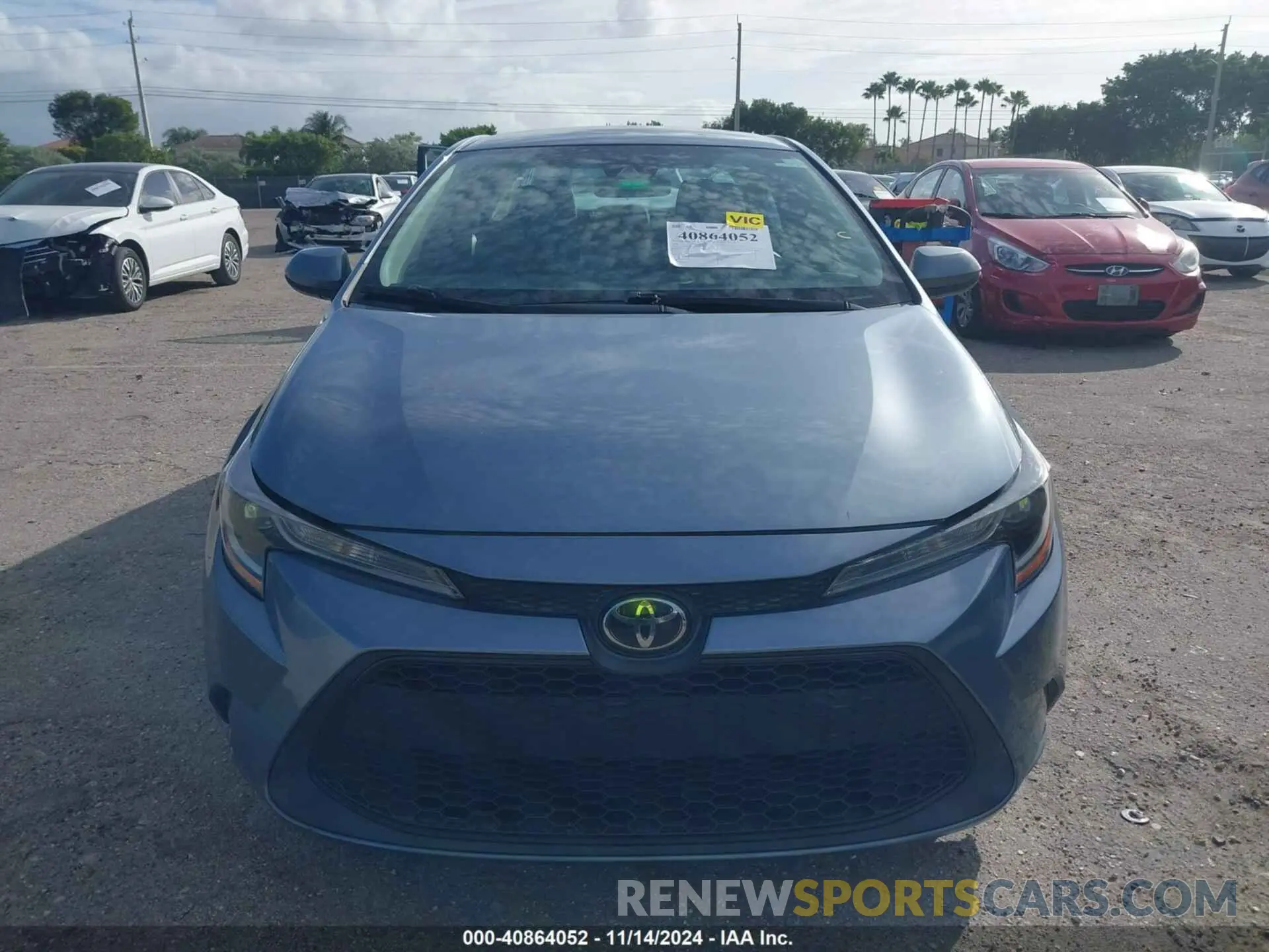 12 fotografías del automóvil dañado 5YFEPRAE8LP041485 TOYOTA COROLLA 2020