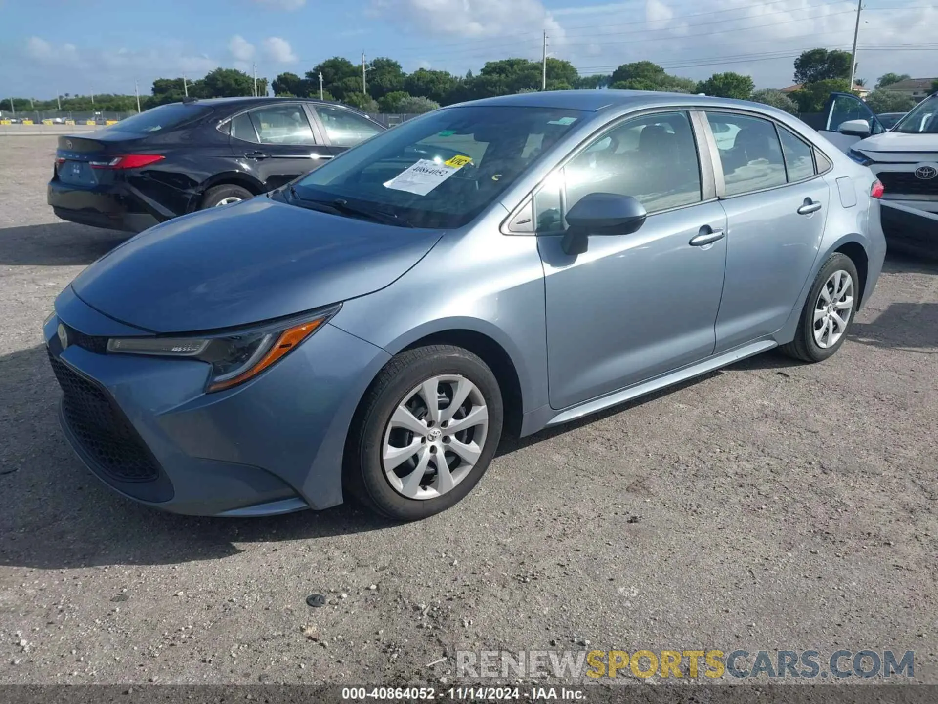 2 fotografías del automóvil dañado 5YFEPRAE8LP041485 TOYOTA COROLLA 2020
