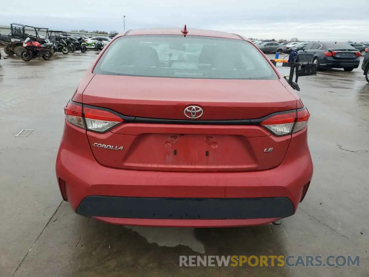 6 fotografías del automóvil dañado 5YFEPRAE8LP042569 TOYOTA COROLLA 2020