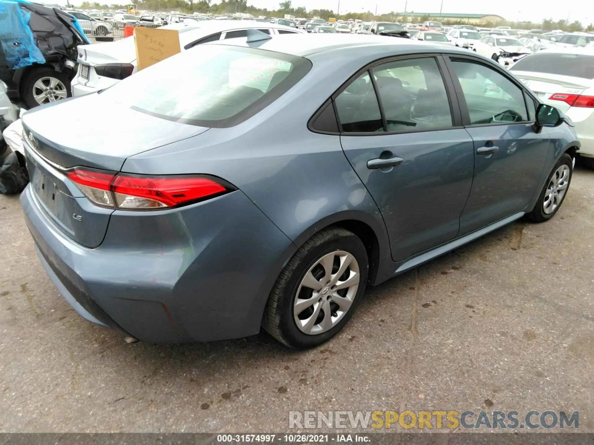 4 fotografías del automóvil dañado 5YFEPRAE8LP044063 TOYOTA COROLLA 2020
