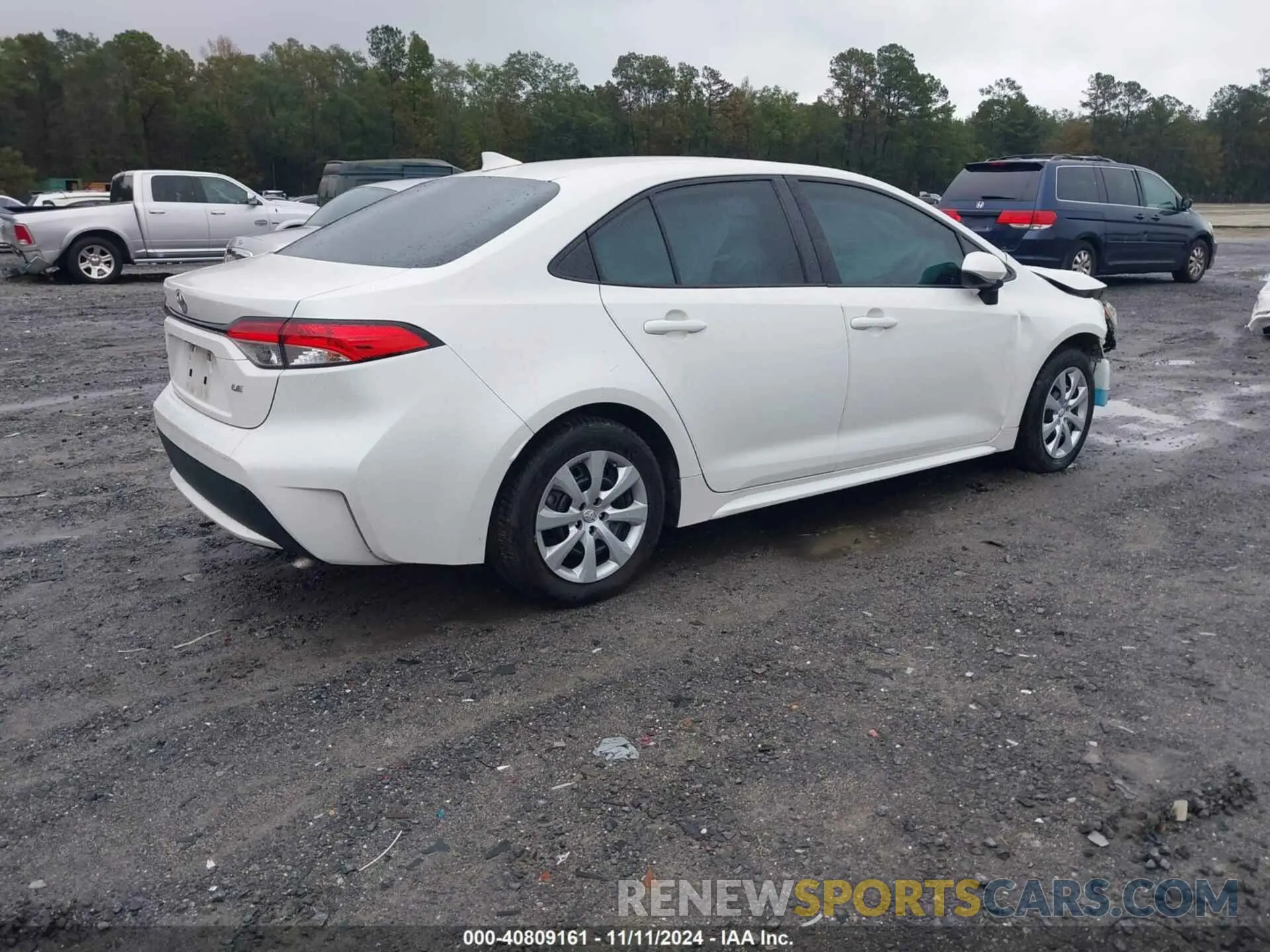 4 fotografías del automóvil dañado 5YFEPRAE8LP058075 TOYOTA COROLLA 2020