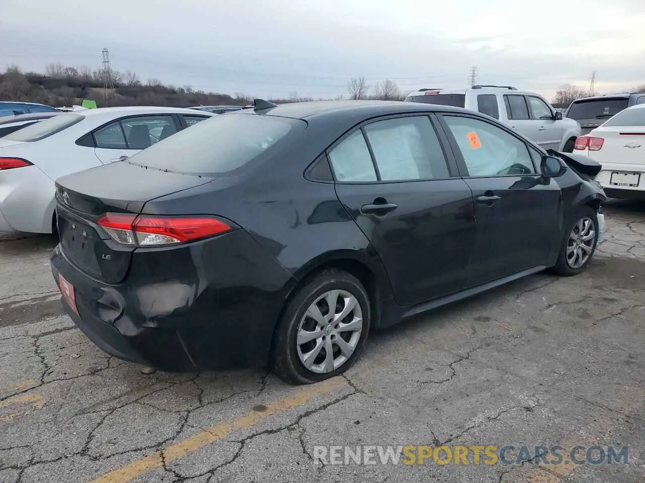 3 fotografías del automóvil dañado 5YFEPRAE8LP061686 TOYOTA COROLLA 2020