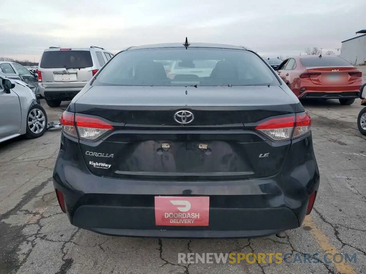 6 fotografías del automóvil dañado 5YFEPRAE8LP061686 TOYOTA COROLLA 2020