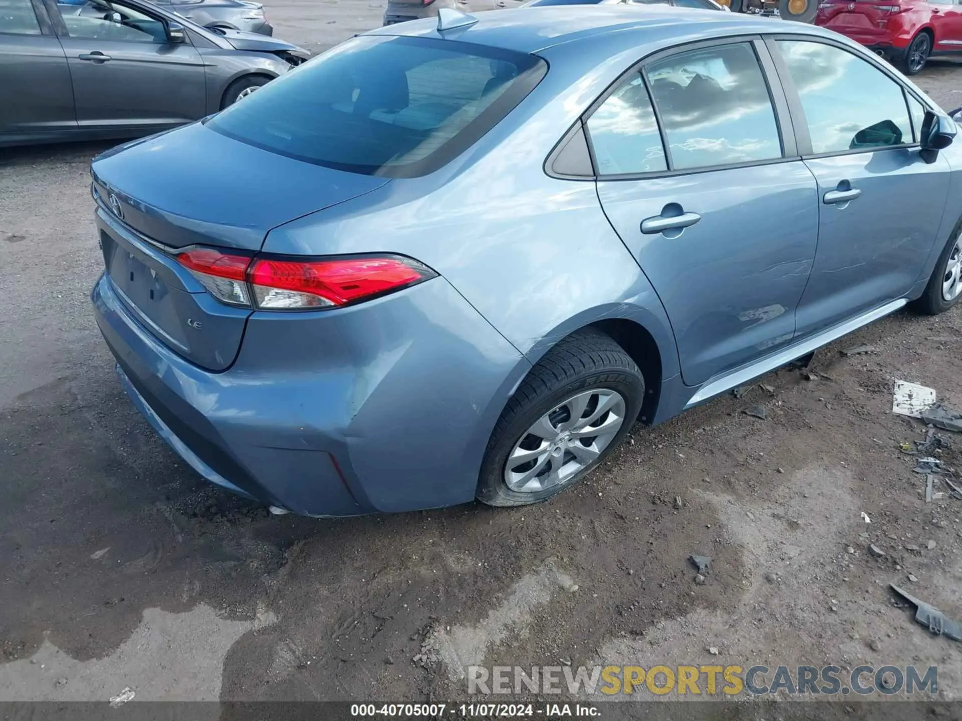 4 fotografías del automóvil dañado 5YFEPRAE8LP081954 TOYOTA COROLLA 2020