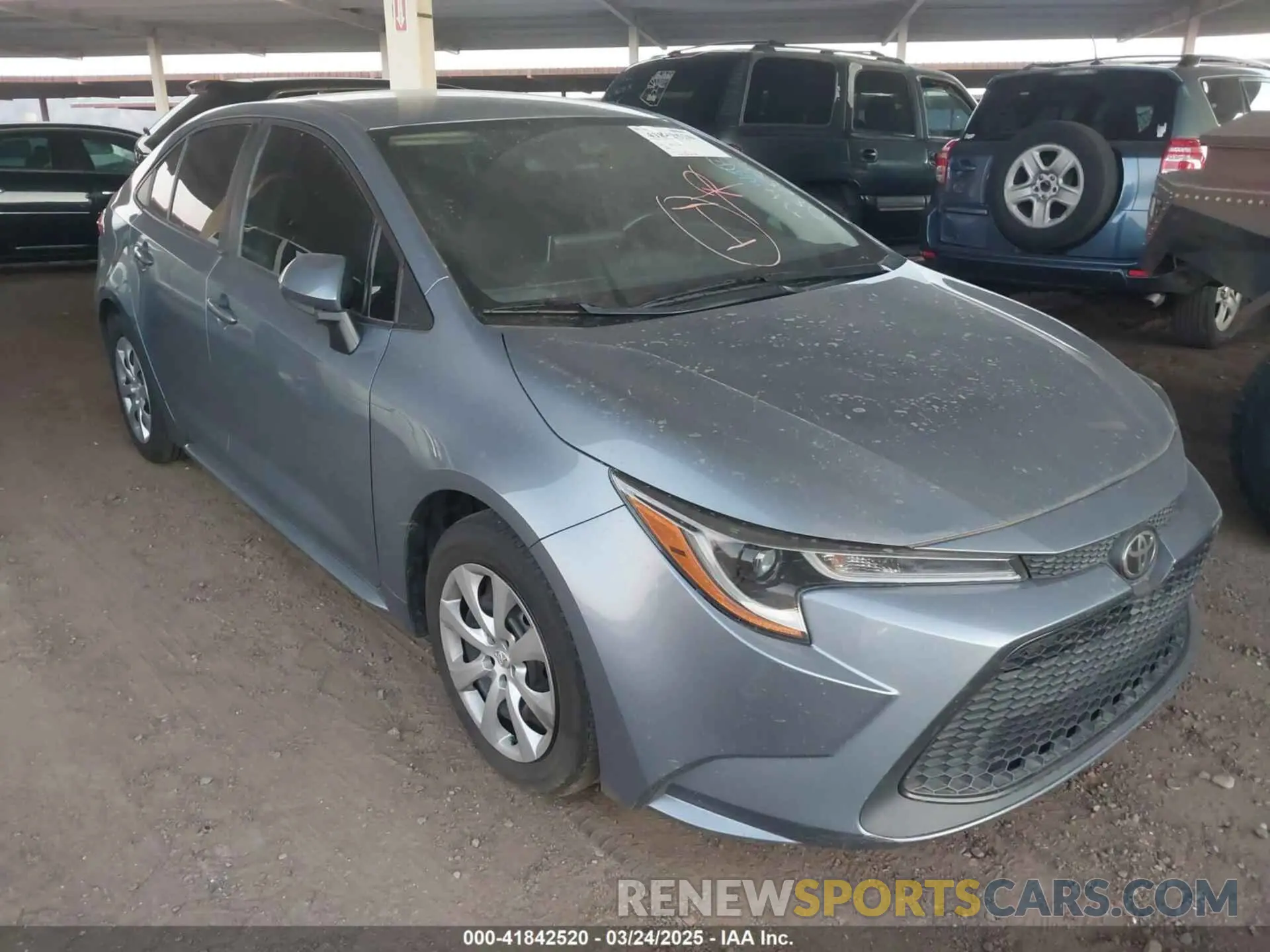 1 fotografías del automóvil dañado 5YFEPRAE8LP082859 TOYOTA COROLLA 2020