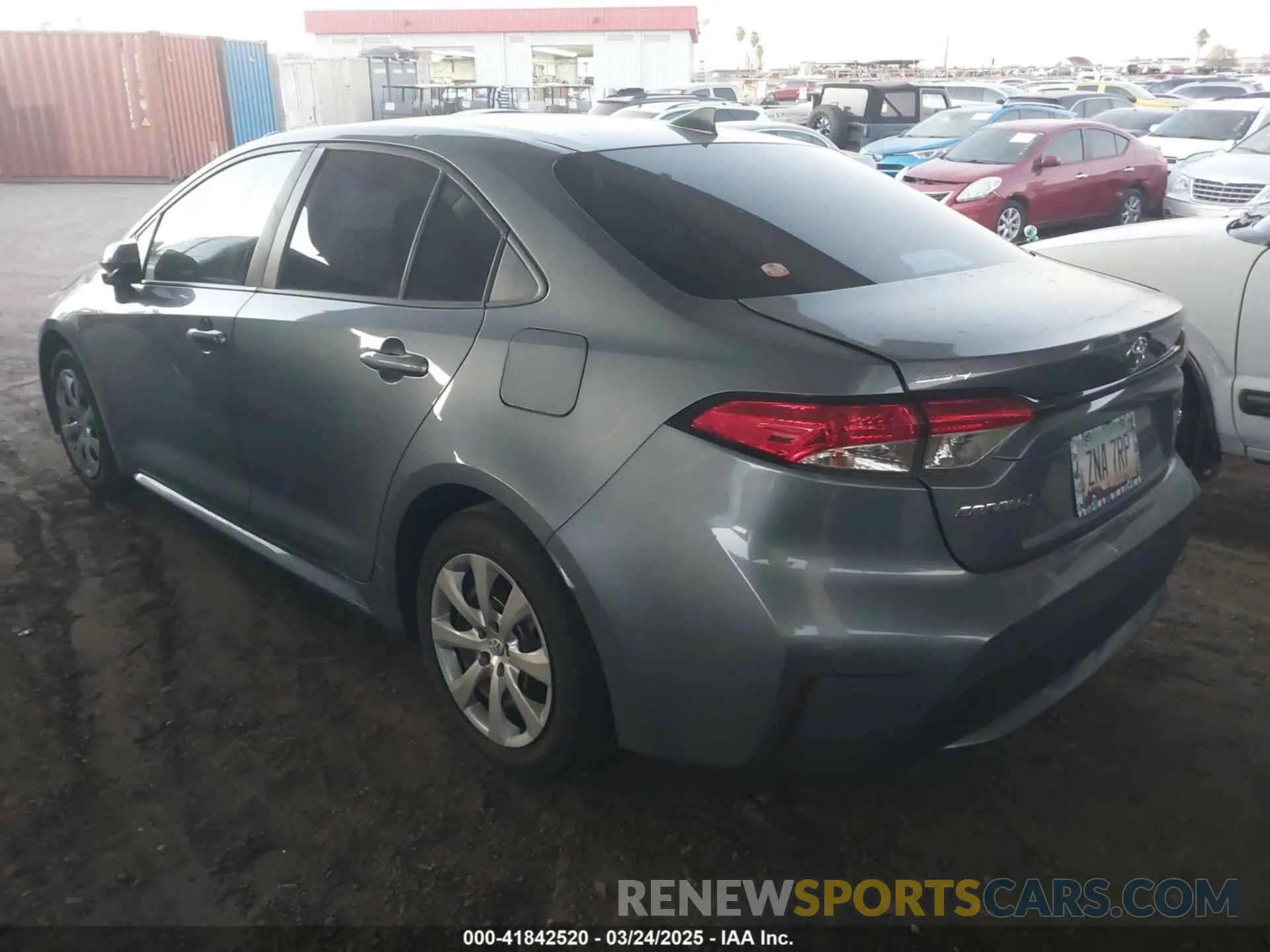3 fotografías del automóvil dañado 5YFEPRAE8LP082859 TOYOTA COROLLA 2020