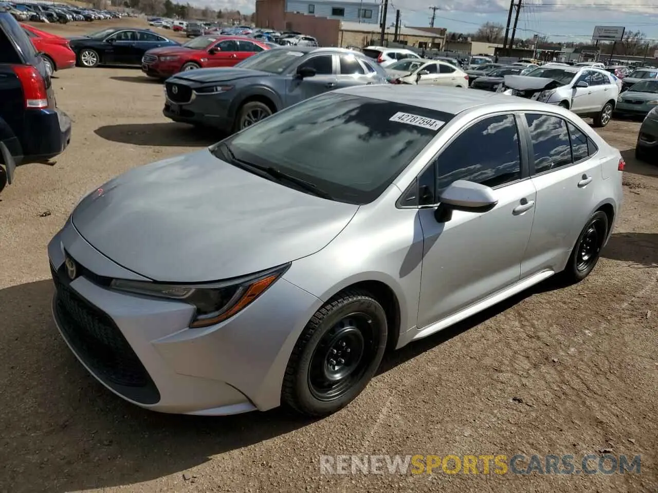 1 fotografías del automóvil dañado 5YFEPRAE8LP084725 TOYOTA COROLLA 2020