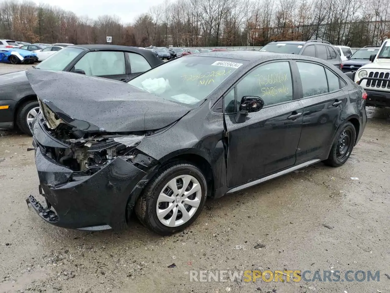 1 fotografías del automóvil dañado 5YFEPRAE8LP088404 TOYOTA COROLLA 2020