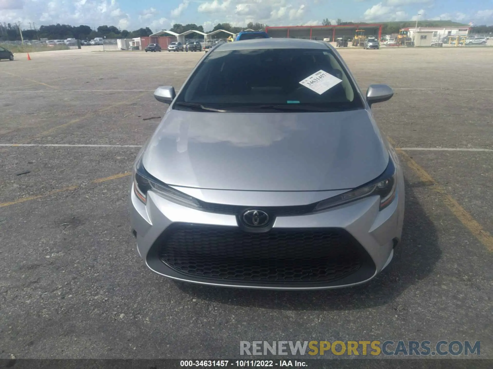 6 fotografías del automóvil dañado 5YFEPRAE8LP091013 TOYOTA COROLLA 2020