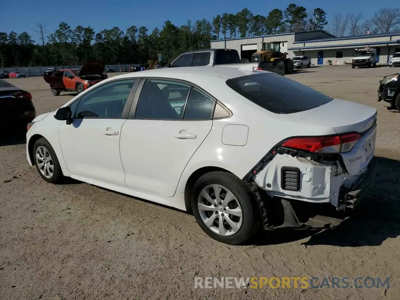 2 fotografías del automóvil dañado 5YFEPRAE8LP094400 TOYOTA COROLLA 2020