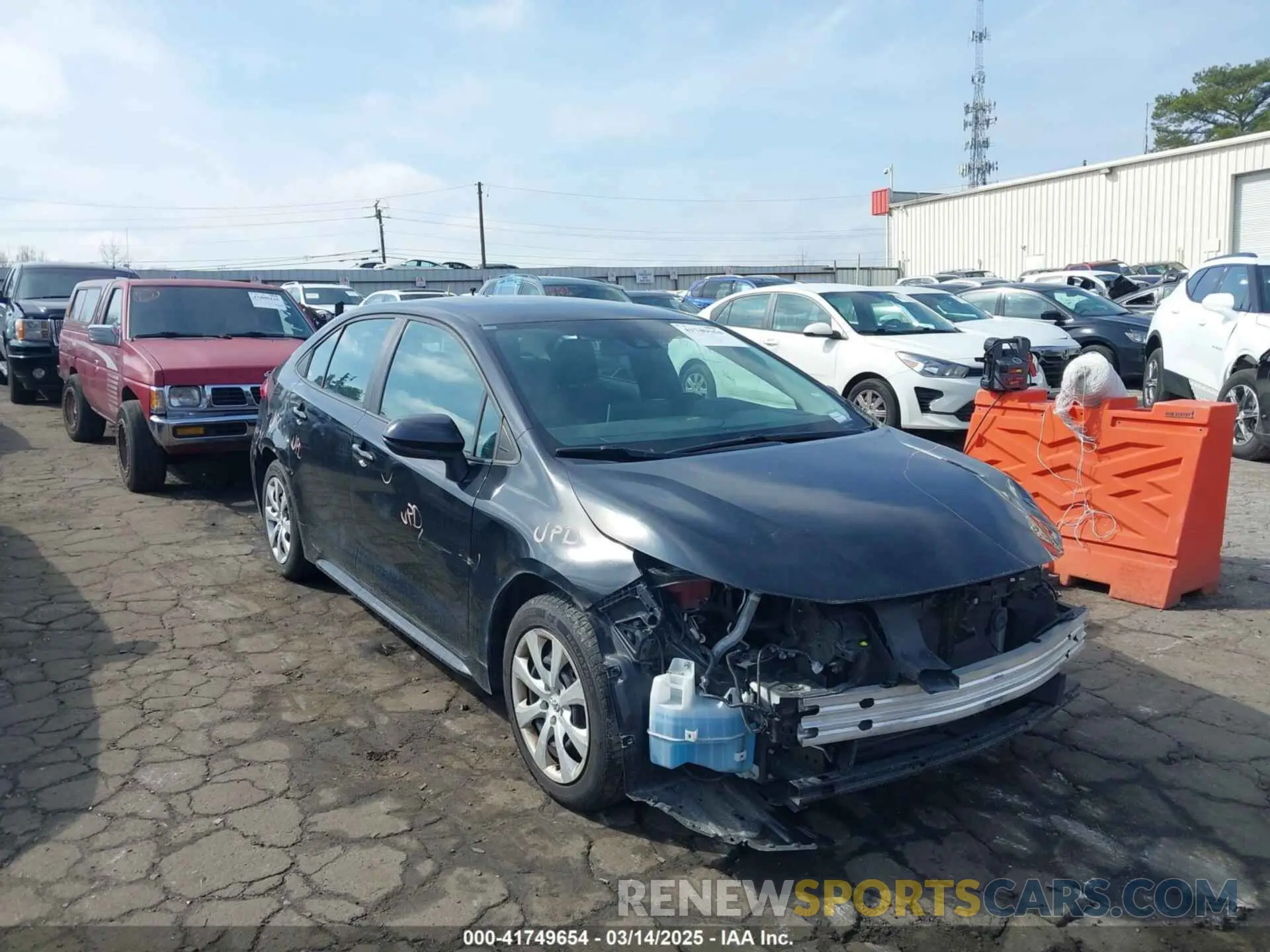 1 fotografías del automóvil dañado 5YFEPRAE8LP094882 TOYOTA COROLLA 2020