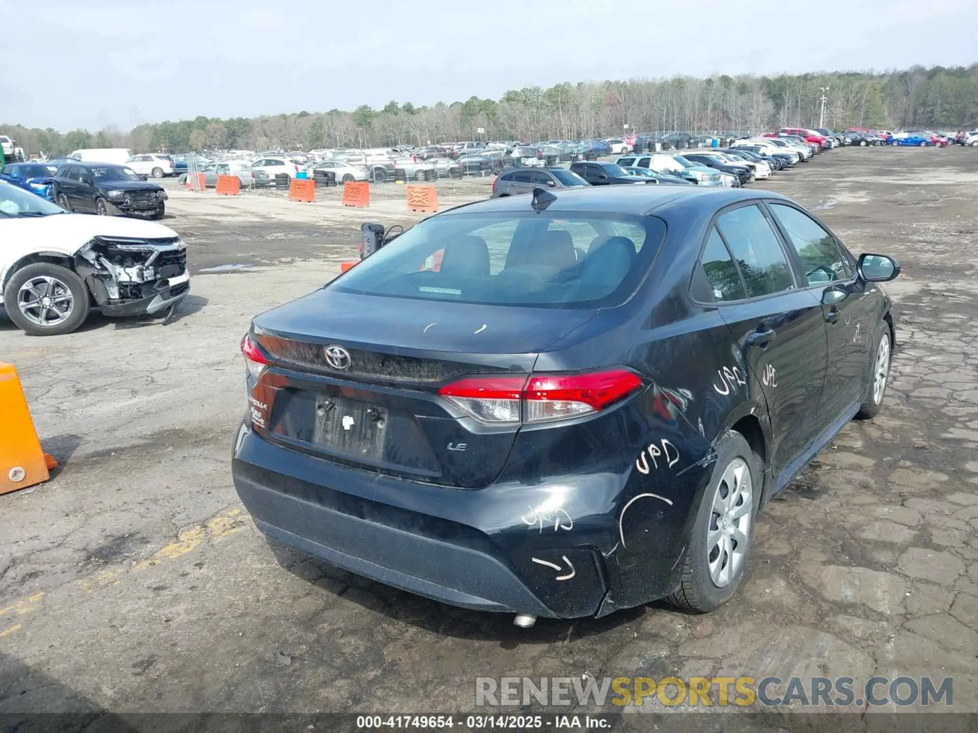 4 fotografías del automóvil dañado 5YFEPRAE8LP094882 TOYOTA COROLLA 2020