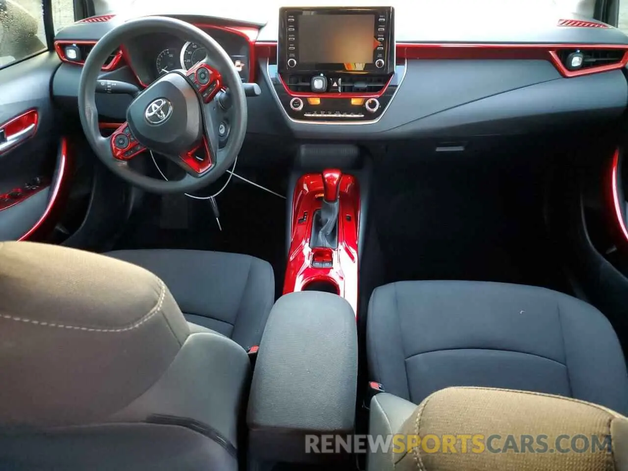 8 fotografías del automóvil dañado 5YFEPRAE8LP096566 TOYOTA COROLLA 2020