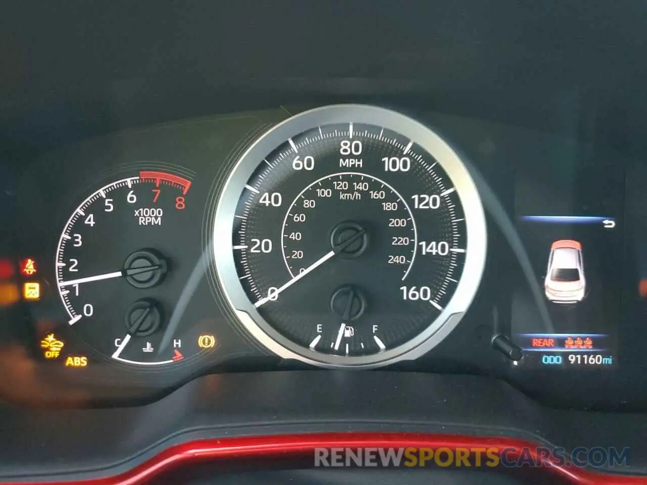 9 fotografías del automóvil dañado 5YFEPRAE8LP096566 TOYOTA COROLLA 2020