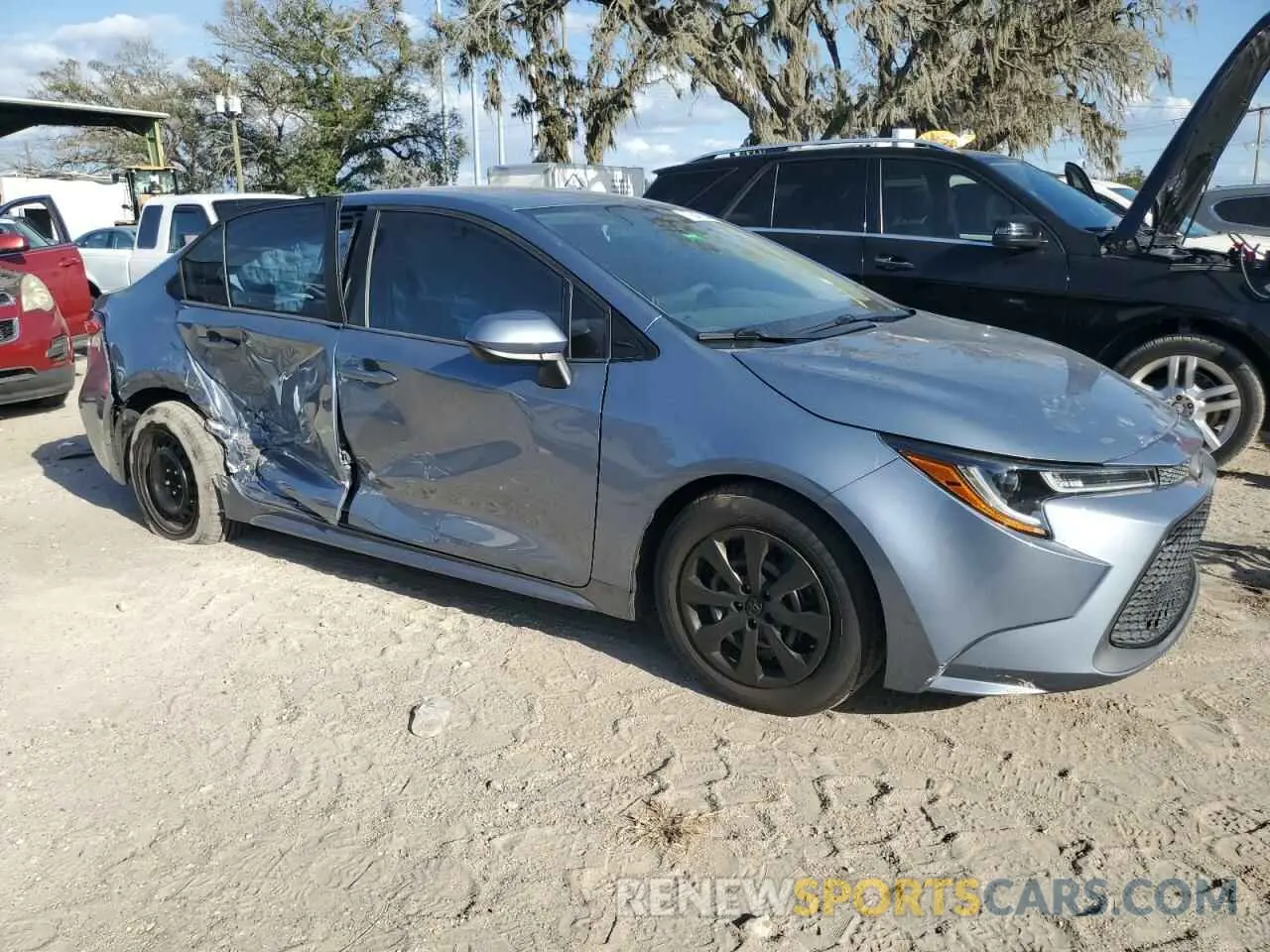 4 fotografías del automóvil dañado 5YFEPRAE8LP096728 TOYOTA COROLLA 2020