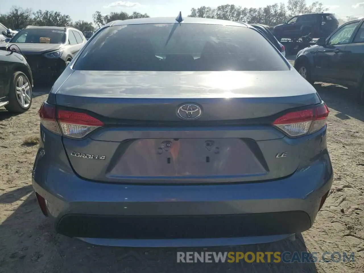 6 fotografías del automóvil dañado 5YFEPRAE8LP096728 TOYOTA COROLLA 2020