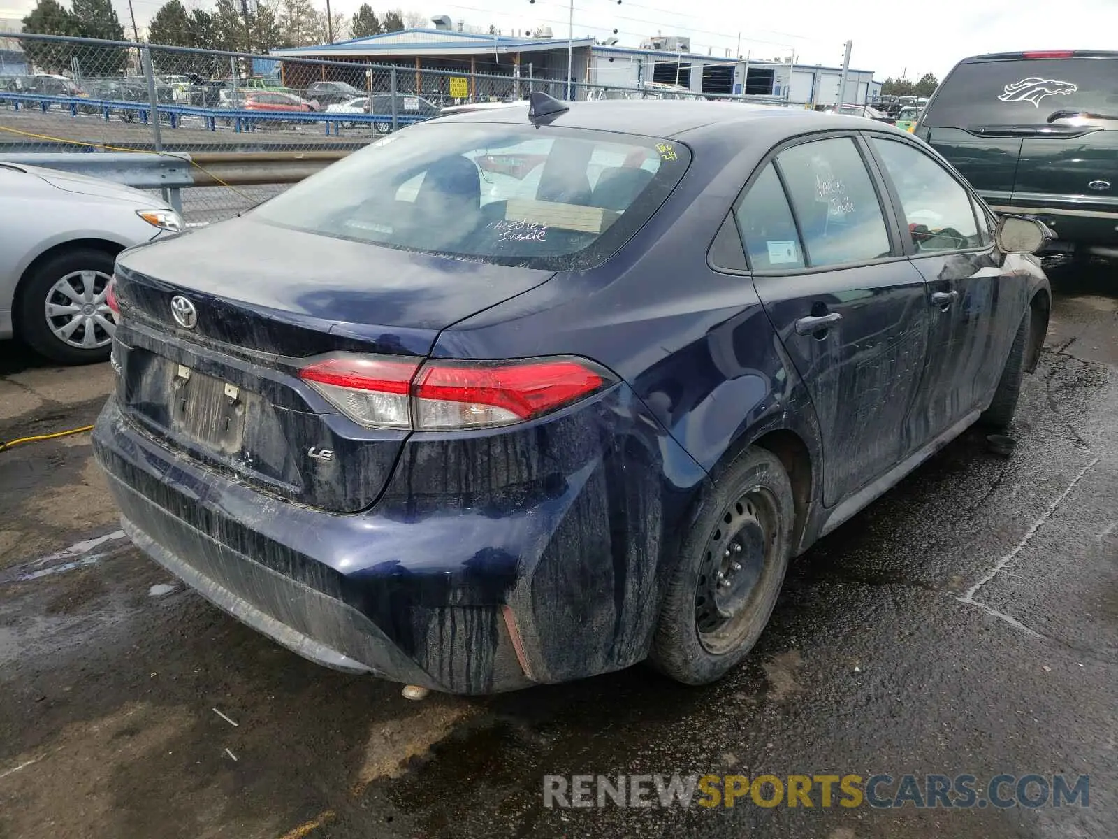 4 fotografías del automóvil dañado 5YFEPRAE8LP097104 TOYOTA COROLLA 2020