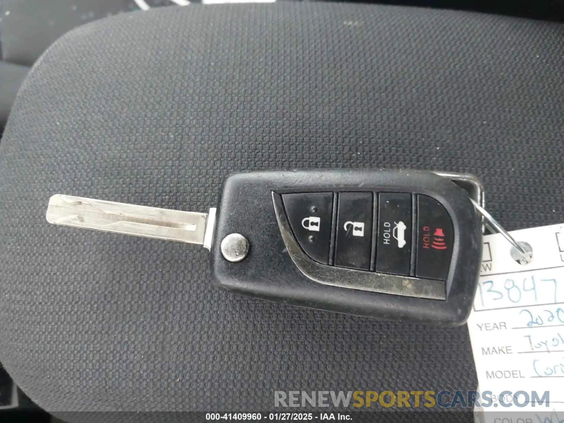 11 fotografías del automóvil dañado 5YFEPRAE8LP098513 TOYOTA COROLLA 2020
