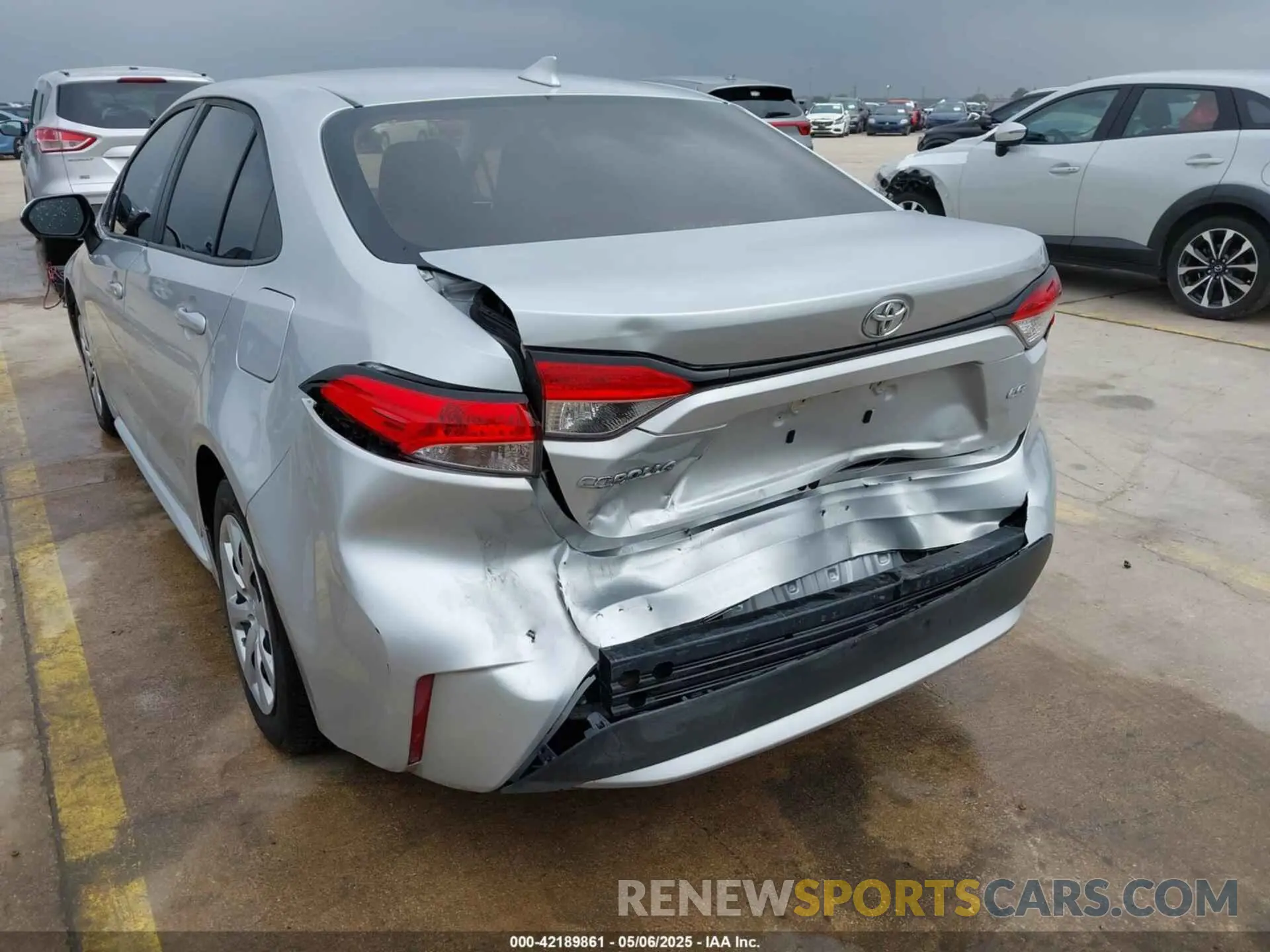 6 fotografías del automóvil dañado 5YFEPRAE8LP123927 TOYOTA COROLLA 2020