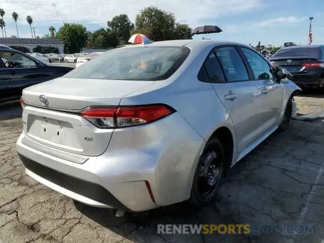 4 fotografías del automóvil dañado 5YFEPRAE8LP124530 TOYOTA COROLLA 2020