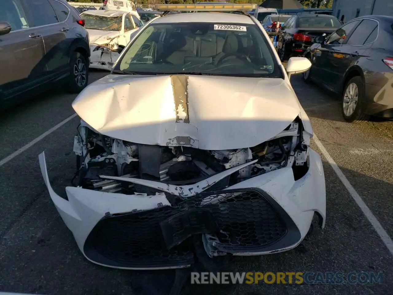 5 fotografías del automóvil dañado 5YFEPRAE8LP129713 TOYOTA COROLLA 2020