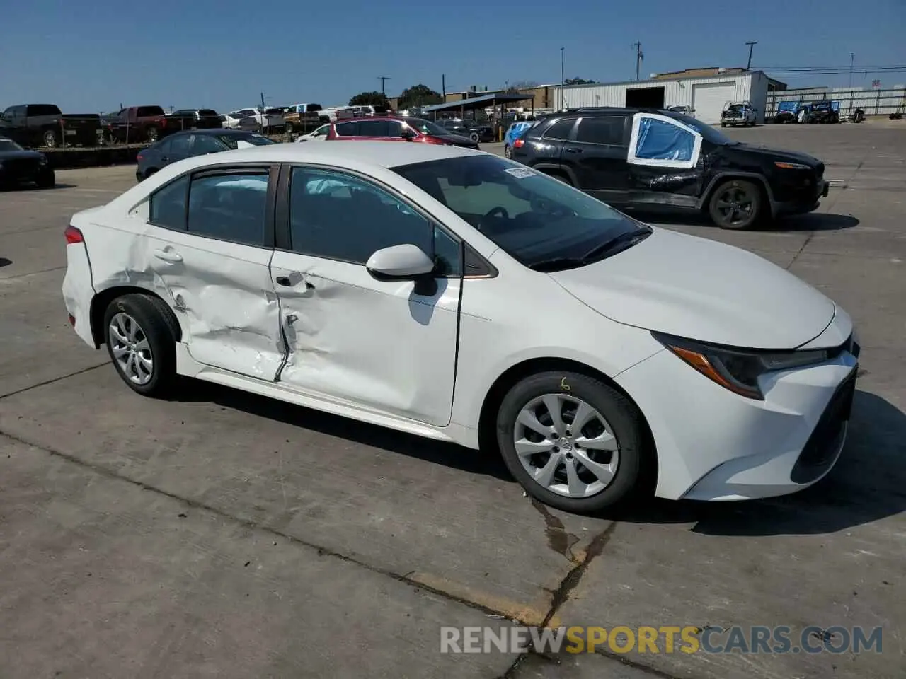 4 fotografías del automóvil dañado 5YFEPRAE8LP136385 TOYOTA COROLLA 2020
