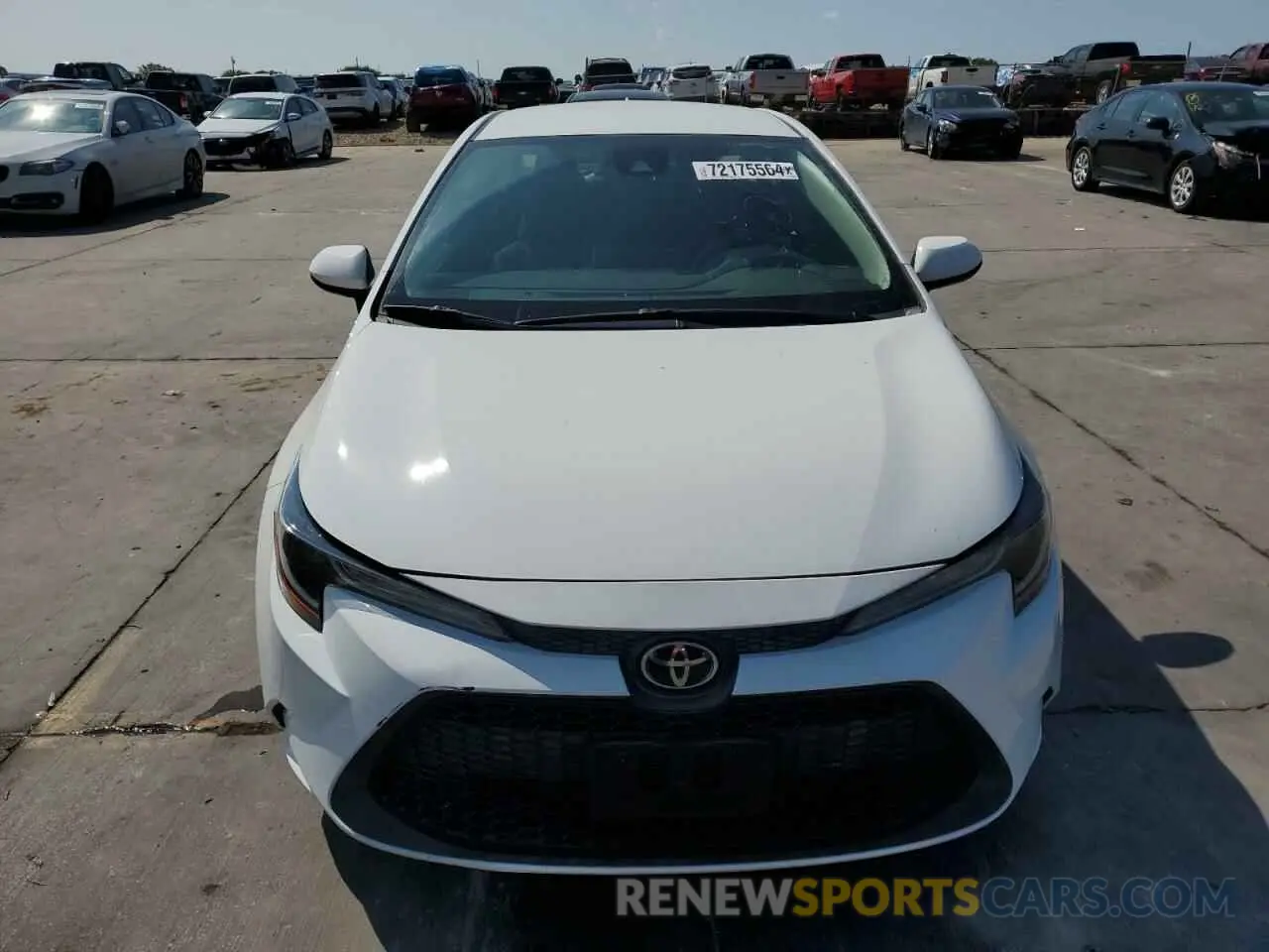 5 fotografías del automóvil dañado 5YFEPRAE8LP136385 TOYOTA COROLLA 2020