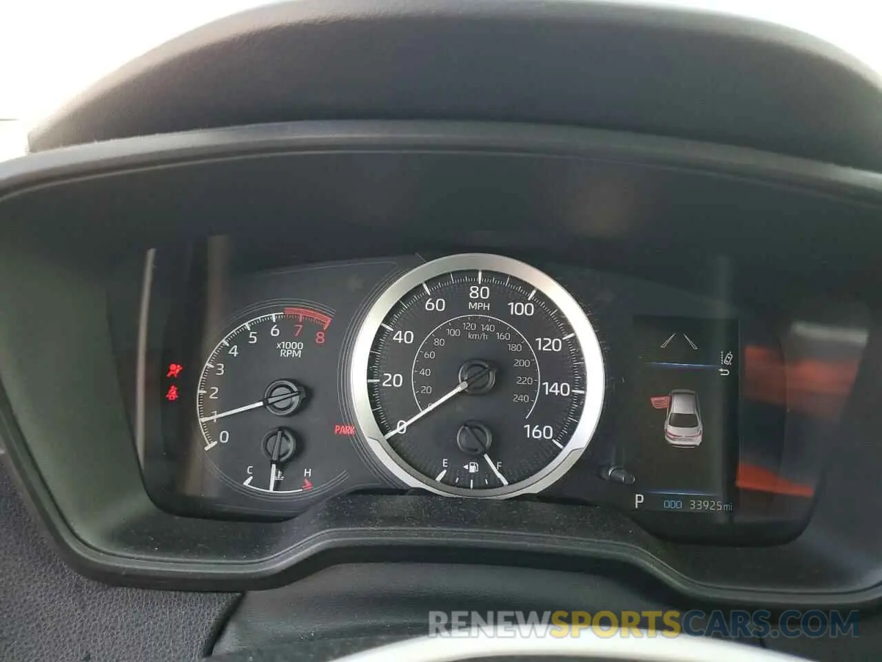 9 fotografías del automóvil dañado 5YFEPRAE8LP136385 TOYOTA COROLLA 2020