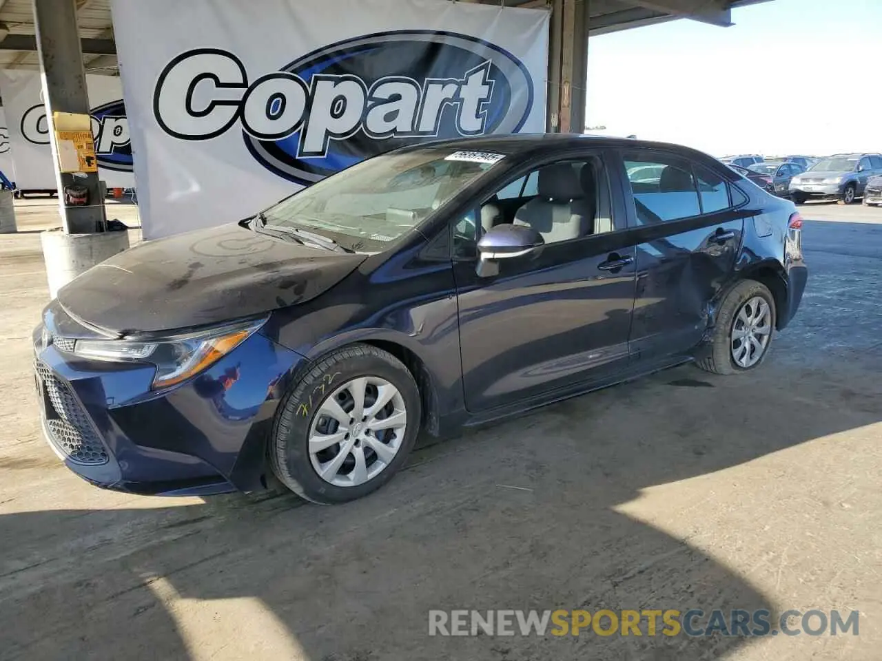 1 fotografías del automóvil dañado 5YFEPRAE8LP137021 TOYOTA COROLLA 2020