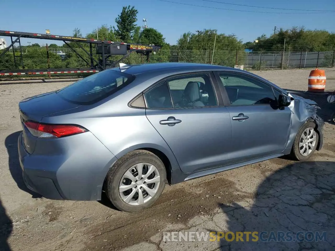 3 fotografías del automóvil dañado 5YFEPRAE9LP020371 TOYOTA COROLLA 2020