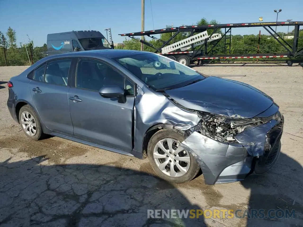 4 fotografías del automóvil dañado 5YFEPRAE9LP020371 TOYOTA COROLLA 2020