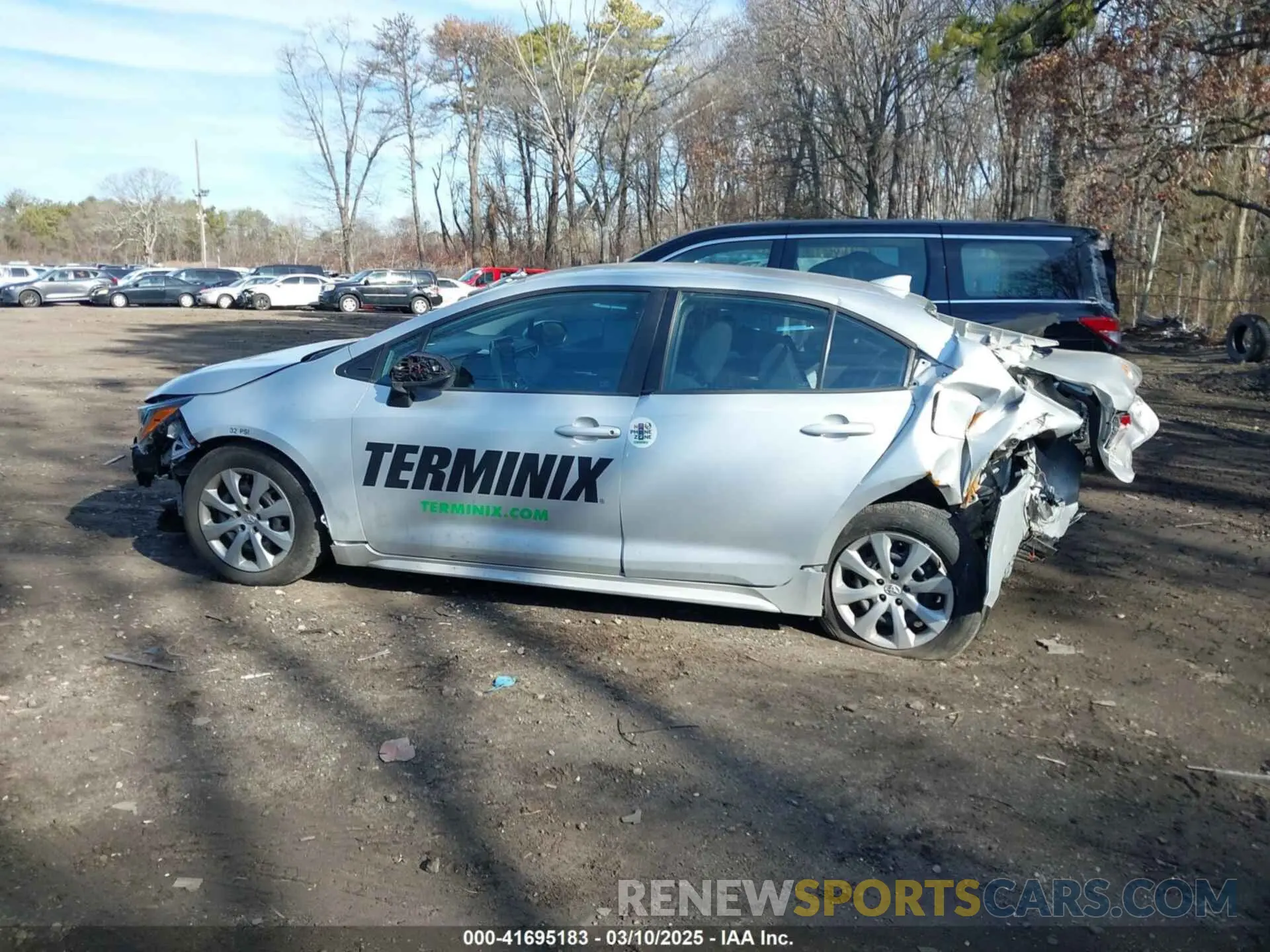 14 fotografías del automóvil dañado 5YFEPRAE9LP023156 TOYOTA COROLLA 2020