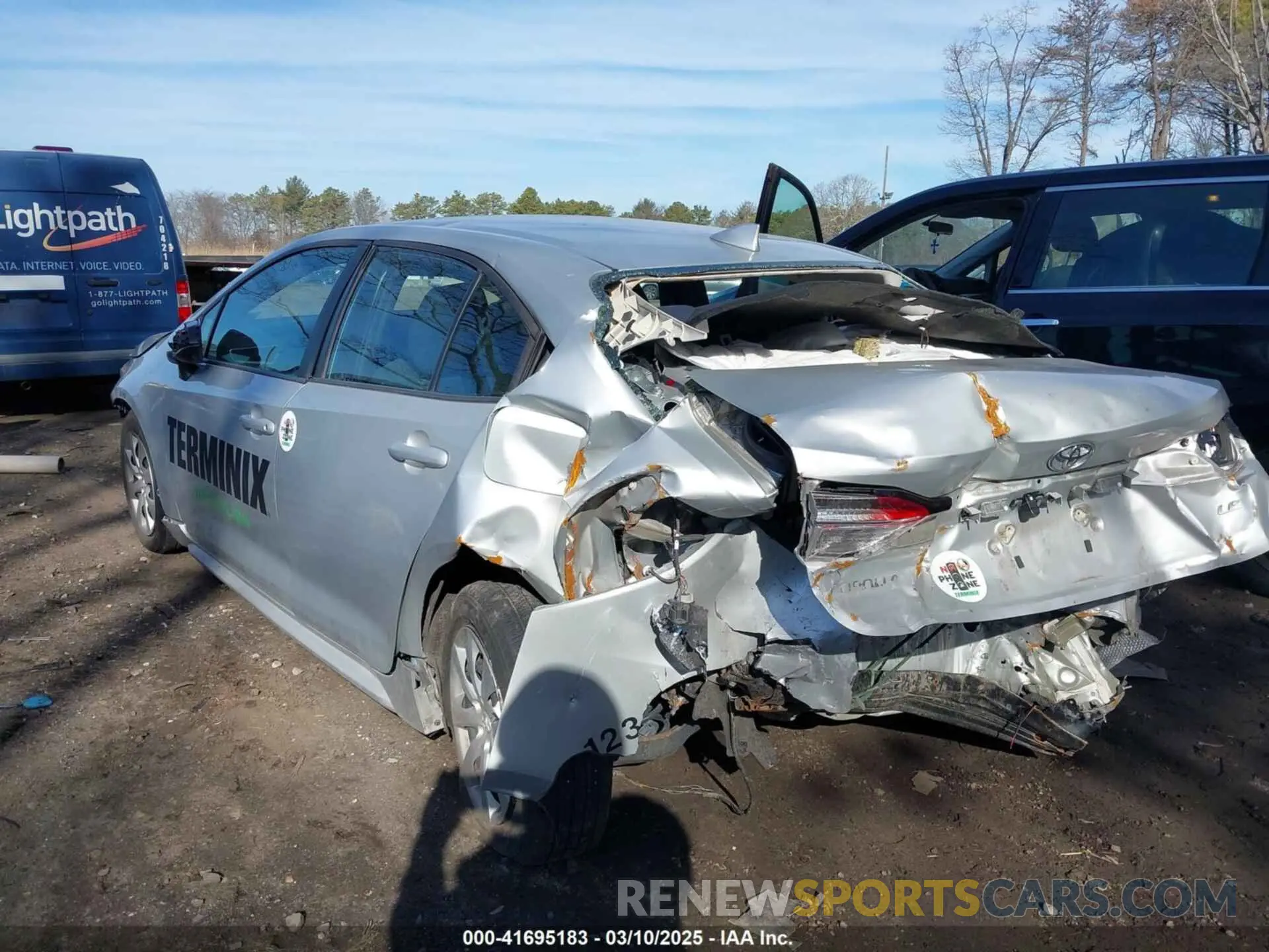 6 fotografías del automóvil dañado 5YFEPRAE9LP023156 TOYOTA COROLLA 2020