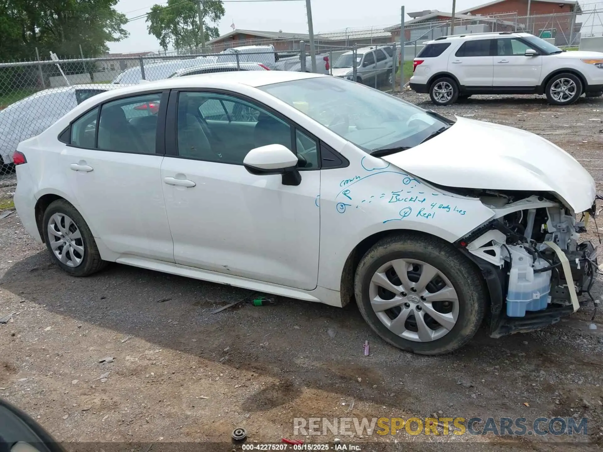 14 fotografías del automóvil dañado 5YFEPRAE9LP031354 TOYOTA COROLLA 2020