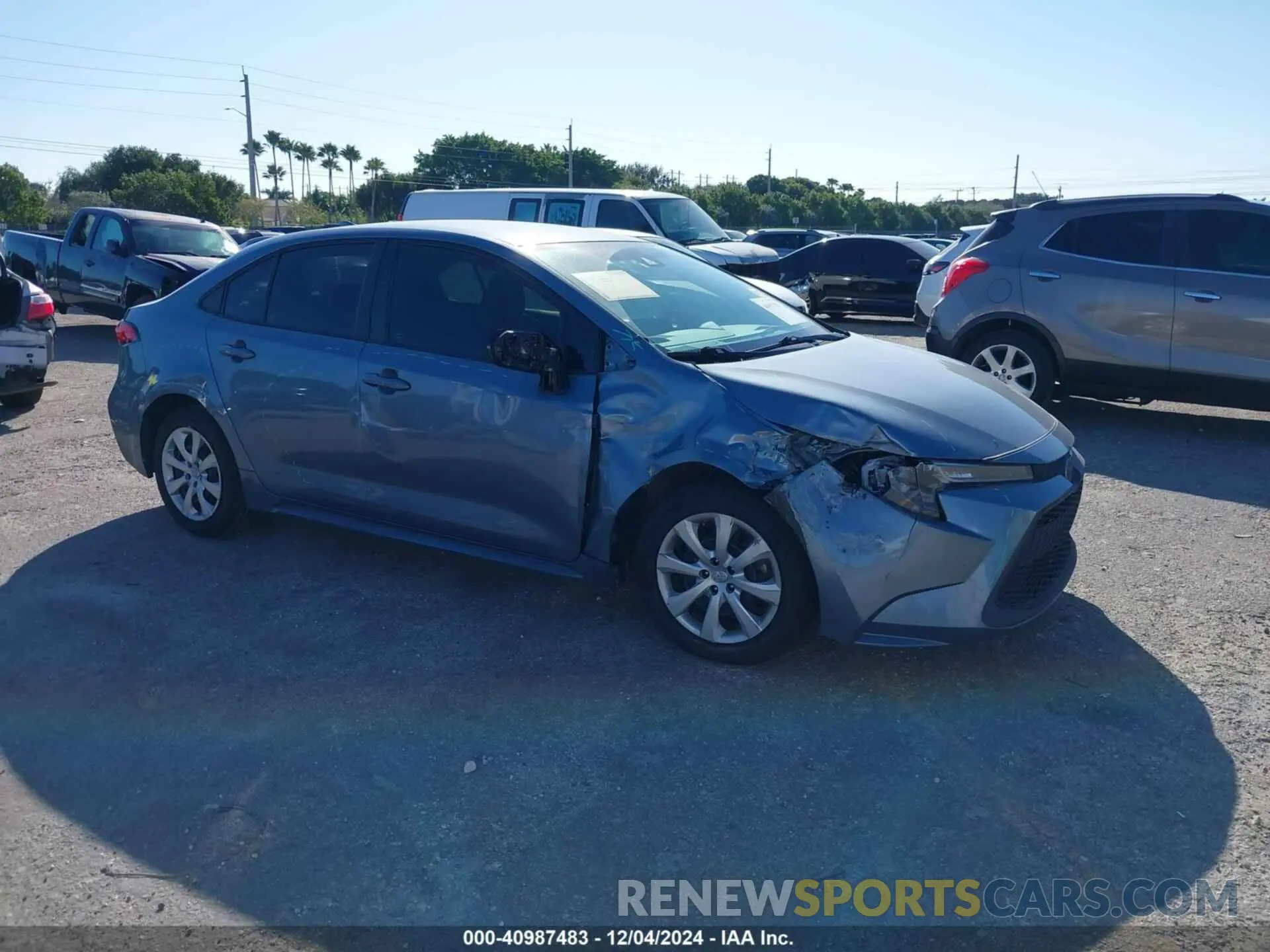 6 fotografías del automóvil dañado 5YFEPRAE9LP038093 TOYOTA COROLLA 2020